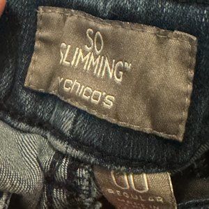 Chicos So Slimming Blue Jeans Size 00